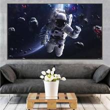 Modern Home Decor Astronaut Floats In Space Canvas Painting On Wall Art Poster And Prints Picture For Living Room Wall Decor 2024 - buy cheap