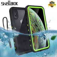 Shellbox IP68 Водонепроницаемый чехол для телефона для Apple iPhone 11 X XR XS Max чехол водонепроницаемый чехол для iPhone 11 Pro Max водонепроницаемый чехол 2024 - купить недорого