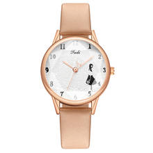 Reloj Mujer модные роскошные новые женские Аналоговые кварцевые наручные часы с кожаным ремешком женские часы для женщин стильные часы под платье 2024 - купить недорого