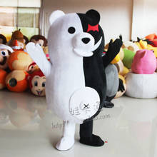 Cartoon Black and White Bear Mascot Costume Monokuma Mascot Costumes for Sale Anime Role Dress Cartoon Apparel Cosplay Suits 2024 - buy cheap