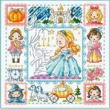 TOP Cross stitch kits  Lovely Counted Cross Stitch Kit Cinderella Fairy Tale Fairytale Fairyland SO 2024 - buy cheap