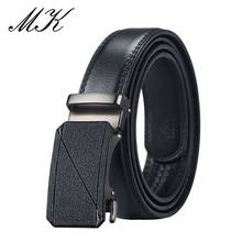 Maikun Automatic Belts for Men Fashion Pattern Metal Buckle Male Leather Belts Business Casual Men Belts 2024 - buy cheap