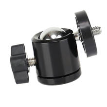 Mini cabezal de bola 360 ° para soporte de cámara DSLR, adaptador de trípode, montaje de tornillo 1/4 2024 - compra barato