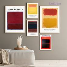 Nordic Mark Rothko Painting Color Abstract Canvas Painting Living Room Wall Art Posters and Prints Interior Decoration Pictures 2024 - buy cheap