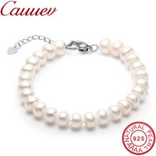 High Quality Natural Freshwater Pearl Bracelets gift For Women Amazing Price 8-9mm Pearl Jewelry Silver 925 Bracelet   jewellery 2024 - buy cheap