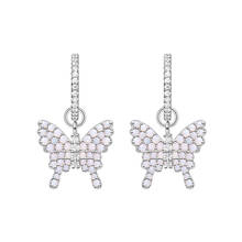 SLJELY-pendientes de plata de ley 925 con forma de mariposa y ópalo, joyería fina con piedras de circonia cúbica, para mujeres 2024 - compra barato