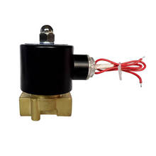 Válvula Solenoide de 3/8 ", válvula solenoide eléctrica de latón de 2 vías, normalmente cerrada, CA 220V, 24V CC, 2W-040-10, para agua, aire y diésel 2024 - compra barato