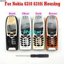 Комплект из 2 предметов, новый корпус для Nokia 6310 6310i 5A высокое качество Мобильный Телефон Чехол (без клавиатуры) Запасная часть инструмента 2024 - купить недорого