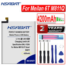 HSABAT-Batería de alta capacidad para teléfono inteligente Meizu Meilan 6T M811Q M6T, 4200mAh, BA811 2024 - compra barato