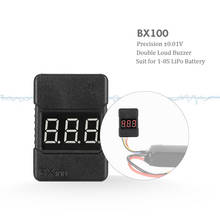 1 шт. BX100 1-8S LiPo тестер напряжения батареи низкого напряжения Звуковой сигнал с Светодиодный индикатор 2024 - купить недорого