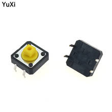 10pcs 12x12x7.3 mm PCB Tactile Switches Yellow Square SMD Mini Push Button Tact Switch 12*12*7.3 mm Micro switch 4pin 2024 - buy cheap