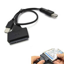 Соединительные кабели для жестких дисков компьютера, 2,5 дюйма, 22P, 2,0, кабель USB-SATA, последовательный адаптер ATA для жестких дисков HDD/SSD, ноутбуков 2024 - купить недорого