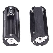Soporte de batería negro de 2 piezas para linterna, 3x1,5 V, pilas AAA 2024 - compra barato