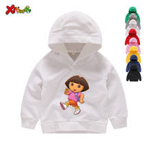 Girl Hoodies Sweatshirts Casual Funny Hoodies Boys Tops 2020 New T Shirts Kids Toddler Dora Explorer Hoodies Sweatshirts 2024 - buy cheap