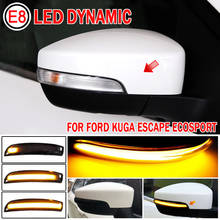 Intermitente LED dinámico para espejo retrovisor, repetidor para Ford Escape Kuga EcoSport 2013-2018, 2 uds. 2024 - compra barato
