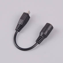 Adaptador de cabo dc 5.5x2.1 2.5mm para micro usb, adaptador preto para acer iconia tab a510 a700 a701 2024 - compre barato