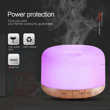 DEKAXI 500ml Air Humidifier Essential Oil Diffuser Aroma Lamp Aromatherapy Electric Aroma Diffuser Mist Maker for Home-Wood 2024 - buy cheap