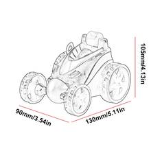 Беспроводной пульт дистанционного управления автомобиля Rolling вращающийся качающийся трюк самосвал игрушки Электрический RC танцы автомобиль Подарки для детей 2024 - купить недорого