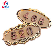 Digital Door Number 3-4 Numbers Customized Self Adhesive Sticker ABS Plastic Door Plate Number for Hotel House Numbers 2024 - buy cheap