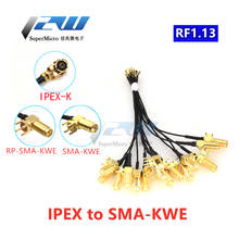 5 pçs/lote Antena Conversor Cabo U.FL / IPX para SMA fêmea conector do Cabo Pigtail SMA IPEX para SMA-KWE Plugboard RG1.13 5cm-1M 2024 - compre barato