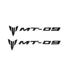 Мотоциклетные 3D углеродные задние сиденья обтекателя боковые наклейки эмблема для yamaha MT 09 MT09 аксессуары 2024 - купить недорого