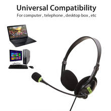 Универсальная деловая гарнитура, легкие удобные USB наушники с гибким микрофоном для компьютера, ноутбука, ПК 2024 - купить недорого