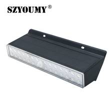 SZYOUMY-luces solares de doble color para exteriores, lámpara Led impermeable de pared, 4000k + 2000k, 3500lm, 10 Uds. 2024 - compra barato