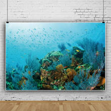 Фон для портретной фотосъемки с изображением рыбы под водой 2024 - купить недорого