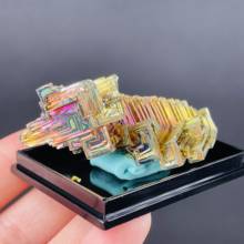 Natural Metal Stone Bismuth Ore Rough Pyramid Rainbow Bismuth Specimen Crystal Healing Decor 2024 - buy cheap