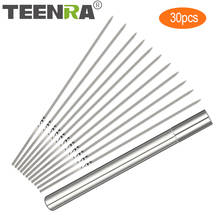 TEENRA 30Pcs Stainless Steel BBQ Skewer Heat-resistant BBQ Fork Metal Barbecue Neddle Flat BBQ Skewers Stick Cooking Tools 2024 - buy cheap