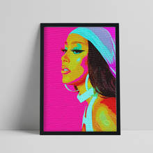 Doja Cat American Singer Poster, Pop Art Beauty Print, Long Hair Woman Portrait Wall Picture, Music Star Wall Art, Hip Hop Lover 2024 - buy cheap