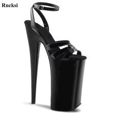 Rncksi New 20Cm High Heels Sandals 10Cm Platform Open Toe Ankle Strap Summer Custom Color Designer Women Shoes Ladies Sandals 2024 - buy cheap
