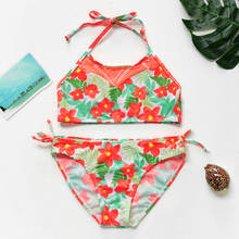 4~14Years Teenager Girls Swimwear two pieces Girls Swimsuit High quality Kids Bikini Set Children swimwear Kids Beachwear-ST200 2024 - buy cheap