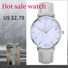 Women's Marble watch Ladies Leather Analog Classic Casual Wrist Watch Female Analog Quartz Wristwatch Bracelet relogio feminino 2024 - buy cheap