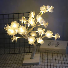 Night Light Fiber Optic Flower Tree Lamp Home Bedroom Bedside Living Room Christmas Decoration Lighting Atmosphere Lamp 2024 - buy cheap