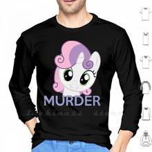 Sweetie Belle-Murder Hoodies Long Sleeve My Little Cutie Mark Satire Mlp Brony Cutie Mark Sweetie 2024 - buy cheap