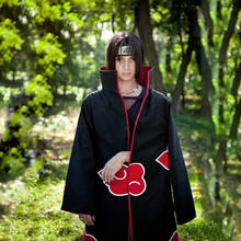 Naruto Anime Akatsuki Uchiha Itachi Cloak Anime Cosplay Fantasia Unisex  Ninja-1