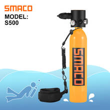 Smaco-mini caixa de mergulho s500, cilindro, capacidade de 13 minutos, 0.7 litros, com design recarregável 2024 - compre barato