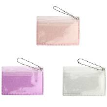 Mini Cartera de gelatina de PVC para mujer, billetera transparente con soporte para tarjetas, monedero 2024 - compra barato