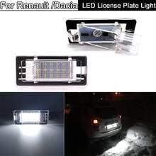 2x LED License Plate Light Number Plate Lamp For Renault Espace Scenic Laguna Fluence Captur Modus For Dacia Duster Lodgy Logan 2024 - buy cheap