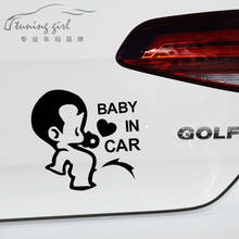 Adesivos de carro bebê a bordo adorável menino mijando engraçado criativo decalques à prova d15 água auto tuning estilo 15*14cm d10 2024 - compre barato