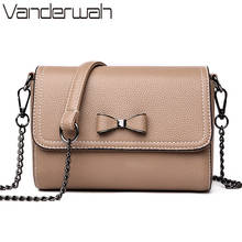 New Women Messenger Bags Small Leather Shoulder Bag Female Sac A Main Fashion Bags For Girls Bow Crossbody Bag Bolsa Feminina 2024 - buy cheap