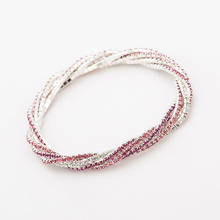 Pulseiras para mulheres moda jóias masculino yfjewe 4 em 1 pulseiras & pulseiras strass pulseira de couro cristal b167 2024 - compre barato