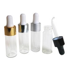 24x10ml mini garrafa de vidro transparente recarregável do conta-gotas 10cc da pipeta contêiner transparente 1/3oz da amostra e-líquido 2024 - compre barato