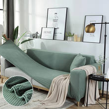 Capas elásticas de sofá em l, para sala de estar, sofá de canto, poltrona, pregas, conjuntos de capa de 2 e 3 lugares 2024 - compre barato