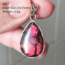 Natural Red Ammonite Ammolite Pendant 925 Sterling Silver Light Gemstone Ammolite Women Men From Canada Necklace AAAAA 2024 - buy cheap