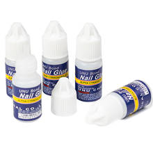 5 Bottles/lot 3g Fast-Dry Adhesive Nail Art Glue For UV Acrylic False Nails Tips Rhinestones Manicure Tools Nail Glue Set Te#95 2024 - buy cheap