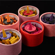 40Pcs/Box Natural Incense Cones Incense Holder Pagoda Incense Sticks Rose Scent Tower Spice Tray 2024 - buy cheap
