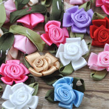 30 pçs fita flor arcos com apliques rosa decoração do casamento artesanato a246 2024 - compre barato