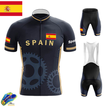 Uniforme de equipo de Ciclismo de España para hombre, Jersey de secado rápido, Maillot de Ciclismo de montaña, conjunto de verano, 2021 2024 - compra barato